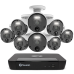  Swann 16 Channel Security System: 4K Super HD NVR-8580 with 2TB HDD & 8 x 4K Upscale NHD-875WLB Bullet Cameras