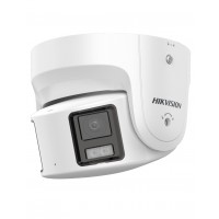 Hikvision Dual Lens 8MP ColorVu 2-Way Audio Panoramic AcuSense LED Light White Dome Camera DS-2CD2387G2P-LSU/SL-4