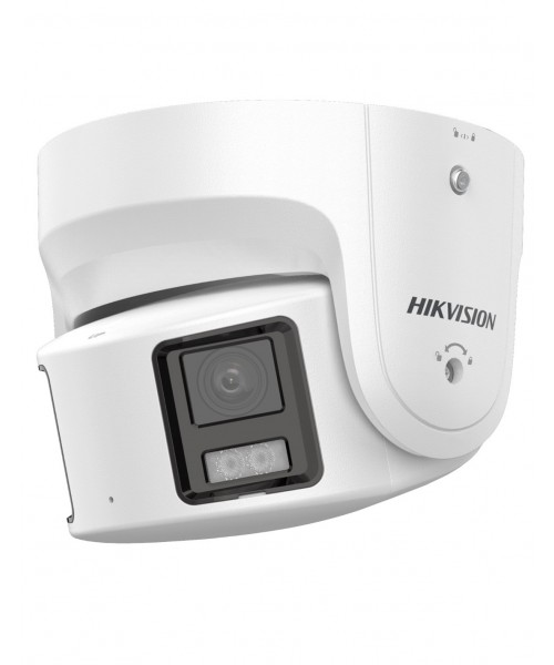 Hikvision Dual Lens 8MP ColorVu 2-Way Audio Panoramic AcuSense LED Light White Dome Camera DS-2CD2387G2P-LSU/SL-4