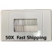 50 x Brush Wall Plate for Cable Entry Inwall Management and TV / AV Home Theatre 