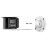 Hikvision DS-2CD2T87G2P-LSU/SL 8MP ColorVu 180° Panoramic Bullet Camera  Dual 4mm Strobe Audio IP67