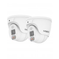 IVSEC PRO 880D 8MP 4K 106° 25fps AI PoE ONVIF Sony Sensor Dome Security Camera - IVNC-880D-AI (2-Pack)