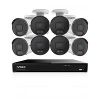 IVSEC 8MP 4K AI 2TB 16CH 8x850B Bullet Cameras UHD NVR CCTV Security System (16x8)