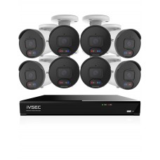 IVSEC 8MP 4K AI 2TB 8CH 8x850B Bullet Cameras UHD NVR CCTV Security System (8x8)