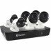 Swann 8 Channel 8MP Ultra HD NVR-8580 with 2TB HDD & 4 x 8MP NHD-887MSB Bullet Cameras & 2 NHD-887MSFB Spotlight Cameras