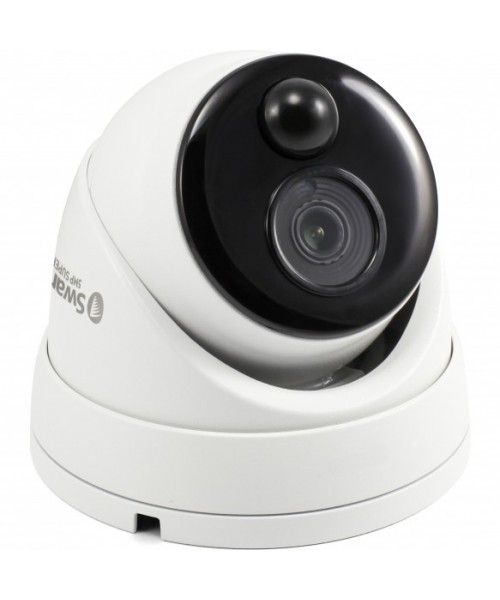 Swann Thermal Sensing PIR Security Camera: 5MP Super HD Dome with IR Night Vision - SWPRO-5MPMSD