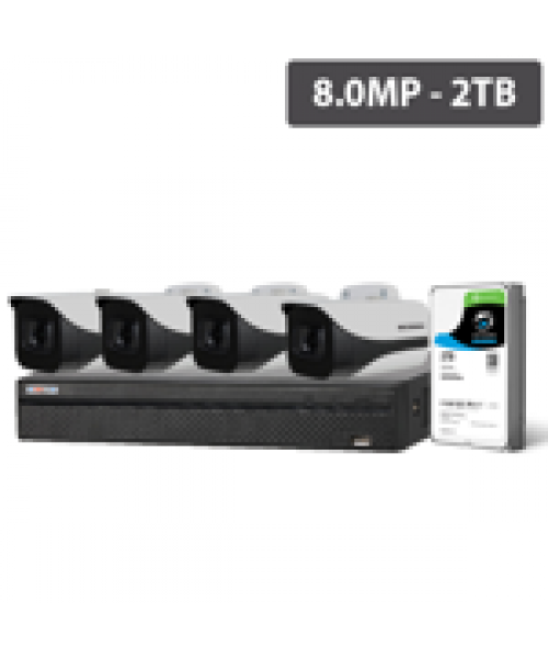 Secureview Compact 8 Channel 8.0MP HDCVI AI Surveillance Kit (4 x Fixed Cameras, 2TB HDD) Secureview Compact 8 Channel 8.0MP HDCVI AI Surveillance Kit (4 x Fixed Cameras, 2TB HDD)