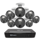  Swann 8 Channel Security System: 4K Super HD NVR-8580 with 2TB HDD & 8 x 4K Upscale NHD-875WLB Bullet Cameras