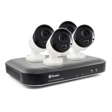  Swann 8 Channel Security System: 4K Ultra HD DVR-5580 with 2TB HDD & 4 x 4K Thermal Sensing Cameras PRO-4KMSB
