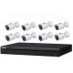 Watchguard 8 Channel up to 4k NVR 2TB Hard Drive with 8 x 4MP Dahua Bullet Cameras 