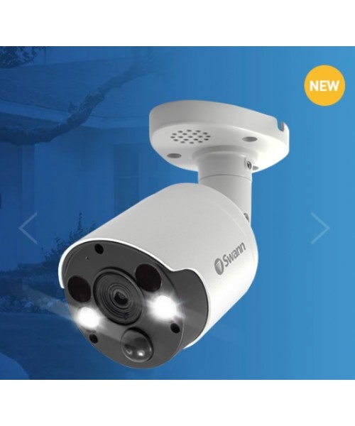 Swann SWNHD-887MSFB Spotlight 4K UHD Outdoor Network Bullet Camera with Two Way Audio 